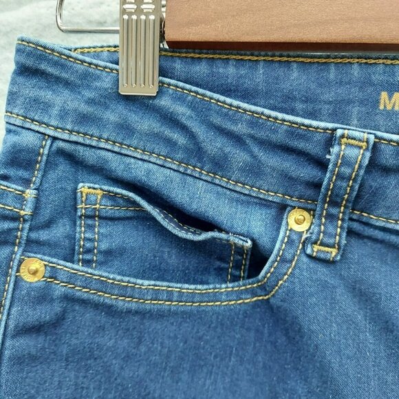 Michael Kors Denim Selma Mid Rise Skinny Straight Leg Womens Blue Size 8 - Picture 5 of 8